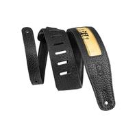LEVY'S LEATHERS LIMITED Calaca-Serie-Correa de Piel (6,3 cm), diseño Guitarra, Dia De Los Muertos Mariachi, 2.5 Unisex Adulto