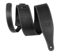 Levy's Leathers M17BAS-BLK - Correa para guitarra de cuero mantequilla, 2,5" de ancho, color negro