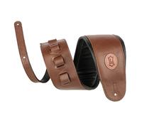 Levy's Leathers MSS2-4-XL-BRN - Correa de cuero para guitarra extralarga de 4.5 pulgadas, color marrón