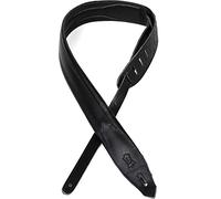 Levy's Leathers MSS80-BLK - Correa para guitarra de cuero, 5,08 cm, color negro