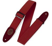 Levy's Leathers MSSC8-RED - Correa para guitarra de algodón, color rojo