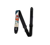 Levy's Leathers Right Height™ - Correa de guitarra de poliéster de 5 cm con tecnología RipChord, ajuste rápido, diseño de pez koi y ondas (MPRH-16)