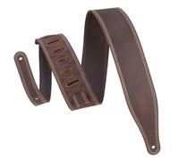 Levy's M17BDS-DBR - Correa de cuero para guitarra de doble puntada, 6,35 cm de ancho