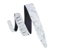 Levy's MG317BOG-WHT Correas Para Guitarras Garment Leather Garment Leather Backing Distressed 2 1/2" - White