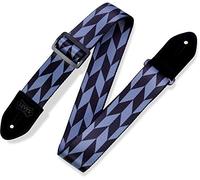 Levy's MPF2-002 Correas Para Guitarras Prints Polyester Suede Ends 2" Offset Arro- Black-Grey