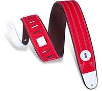 Levy's MRE1CARE - Correa de tela con costuras decorativas (2 1/2"), color rojo