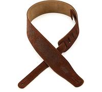 Levy's MS26CK-BRN Correas Para Guitarras Suede Leather Celtic Knot Emboss 2 1/2" - Brown