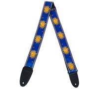 Levy's Sun Motif Correa de guitarra textil Blue