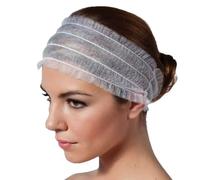 LEWFECBO Fasce per capelli monouso da estetica, cerchietti elastici usa e getta, fascia monouso per salone di bellezza, confezione da 100 pezzi