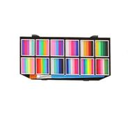 LEWFECBO Tavolozza per pittura del viso, palette trucco 12 colori, face paint per bambini, colori corpo idrosolubili