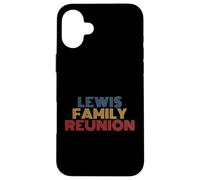 Lewis Family Reunion Apellido Personalizado Nombre Retro Carcasa para iPhone 16 Plus
