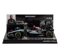 Lewis Hamilton Mercedes Last Race Abu Dhabi 2024 1/43 Minichamps