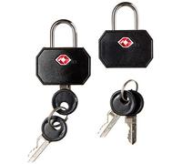 Lewis N. Clark TSA Mini Padlock 2 Confezione, Nero
