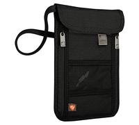 Lewis N Clarks RFID-Blocking Neck Stash Personalausweishülle, Schwarz