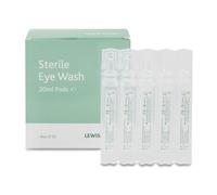 LEWIS-PLAST Premium Cápsulas De Lavado De Ojos Con Solución Salina De 20 Ml Caja De 25 - Contiene Cloruro De Sodio Al 0,9% W/v Cápsulas Estériles No Tóxicas De 20 Ml Para Irritación Ocular Menor