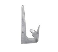 Lewmar Anclaje galvanizado de Garra, Unisex, Gris, 4.4 LB