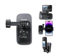 LEWOTE Correa multifunción para mochila, cámara, teléfono, soporte magnético [cabeza de bola de 360 grados], correa de hombro, soporte para vlog compatible con cámara de acción Insta 360 DJI teléfono