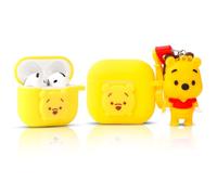 LEWOTE Funda protectora compatible con Apple Airpods 4, divertida y bonita funda de dibujos animados con llavero de muñeca (Winnie)