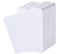 Lewtemi White Trading Card Dividers Plastic Card Separators Organizer for Sport Game Business Storage, 2.6 x 3.8 Inch/ 66 x 97 mm(100 Pieces)