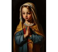 leww 5D Diamond Painting Kit Complet, DIY Pintura de Diamante, Virgen María Pintar Dibujos con Diamantes Cuadro Bordado Punto de Cruz para Adultos Niños Decoración de Pared Hogar 30x40cm