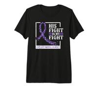 Lewy Body Demencia Concientia Cinta Púrpura Su Lucha Camiseta Premium