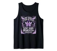 Lewy Body Dementia Awareness My Hero - Cinta Morada Camiseta sin Mangas