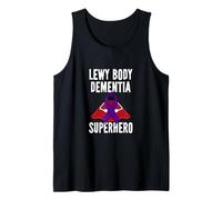 Lewy Body Dementia Superhero Warrior Fighter Lighter Purple Ribbon Camiseta sin Mangas