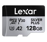 Lexar 128GB Profesional SILVER PLUS A2 V30 UHS-I microSDXC + Adaptador SD