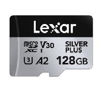 Lexar Silver Plus 128GB C10 - Tarjeta MicroSDXC + Adaptador