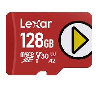 LEXAR 128GB PLAY MICROSDXC(tm) UHS-I CARDS, UP TO 205MB/S READ, 140MB/S WRITE, C10 A2 V30 U3 LMSPLAY128G-BNSNG