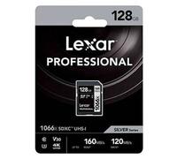 Lexar 128GB Profesional 1066x UHS-I SDXC Tarjeta De Memoria Serie SILVER