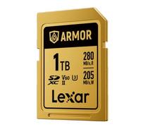 Lexar SDXC Pro Gold Series ARMOR UHS-II V60 IP68 Acero inoxidable R280 1 TB