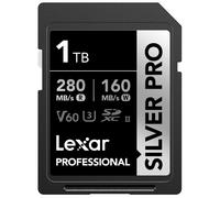 Lexar 1TB Professional Silver PRO SDXC Memory Card UHS-II C10 U3 V60 Full-HD & 4K Video Up to 280MB/s Read For Professional Photograp