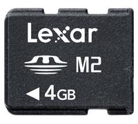 Lexar 4GB Memory Stick Micro (M2) Mobile Memory Card w/o Adapter 4GB M2 Memoria Flash - Tarjeta de Memoria (4 GB, M2, Negro)