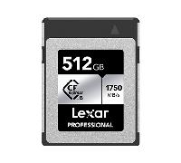 lexar 512gb professional cfexpress type b card silver up to 1750mbs read 1300mbs write