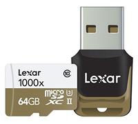 LEXAR 64GB PROFESIONAL 1000X MICRO SDXC UHS-II U3 TARJETA - 150MB/S