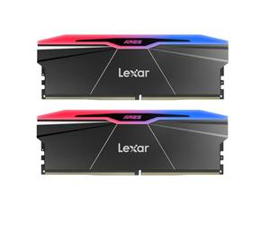 Lexar Ares Gen2 RGB DDR5 RAM 32GB Kit (2x16GB) 6000MHz CL28, PC Memoria 288-Pin UDIMM/Gaming Memoria computadora para Intel XMP 3.0/DRAM con tecnología SK hynix/CL28-36-36-68/1.4V