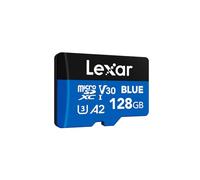 Lexar Blue Tarjeta Micro SD 128GB, hasta 160 MB/s ectura, Tarjeta microSDXC UHS-I, C10, U3, V30, A2, Full-HD 4K, Tarjeta de Memoria de Alta Velocidad para Smartphones/tabletas/cámaras de acción