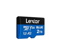 Lexar Blue Tarjeta Micro SD 2TB, hasta 160 MB/s ectura, Tarjeta microSDXC UHS-I, C10, U3, V30, A2, Full-HD 4K, Tarjeta de Memoria de Alta Velocidad para Smartphones/tabletas/cámaras de acción
