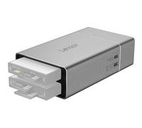 Lexar Carcasa de reserva portátil Workflow Go con bahía para 2 módulos (compatible con lectores Workflow/SSD)