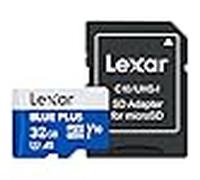 LEXAR Carte microSDHC Blue Plus UHS-I 32Go V10 100MB/s Avec adaptateur Cart
