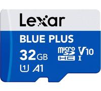 LEXAR Carte microSDHC Blue Plus UHS-I 32Go V10 100MB/s Avec adaptateur Cart