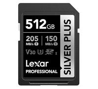 LEXAR Carte SD Silver Plus UHS-1 512Go V30 R205/W150
