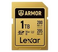 Lexar SDXC Pro Gold Series ARMOR UHS-II V60 IP68 Acero inoxidable R280 1 TB