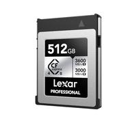 Lexar CFexpress 4.0 Tipo B de 512GB, hasta 3600MB/s Lectura, 3000MB/s Escritura, Tarjeta de Memoria para Video Raw 8K, Compatible con Cámaras DSLR y sin Espejo, Retrocompatible con Cámaras XQD
