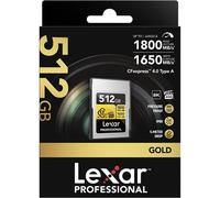 Lexar CFexpress PRO Tipo A Gold Serie 4.0 512 GB R1800/W1650 MB/s - VPG400