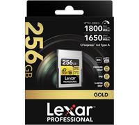 Lexar CFexpress PRO Tipo A Gold Serie 4.0 de 256 GB, R1800/W1650 MB/s - VPG400