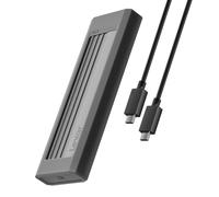 Lexar E350 M.2 PCIe NVMe/SATA SSD Esterno Enclosure de Caja USB 3.2 Gen 2 (10 Gbps) Compatible con M Key/B&M Key, Unidad de Estado sólido Tipo C, Compatible con UASP Trim NVMe SSD 2230/2242/2260/2280