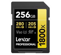 Lexar Gold Series Professional - Tarjeta de memoria SDXC UHS-II U3 (1800 x 256 GB)