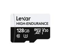 LEXAR 128GB HIGH-ENDURANCE MICROSDHC/MICROSDXC UHS-I CARDS??UP TO 100MB/S READ, 45MB/S WRITE, C10 LMSHGED128G-BCNNG